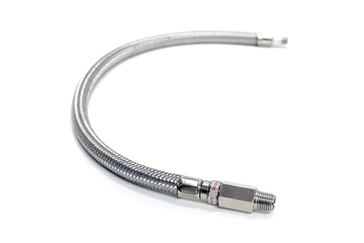 Stainless Steel Braided Leader Hose (with check valve)